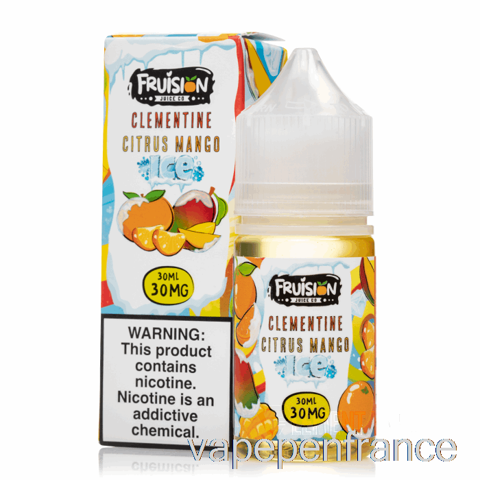 Mangue Agrumes Clémentine Glacée - Sels De Fruits - 30 Ml 30 Mg Stylo Vape